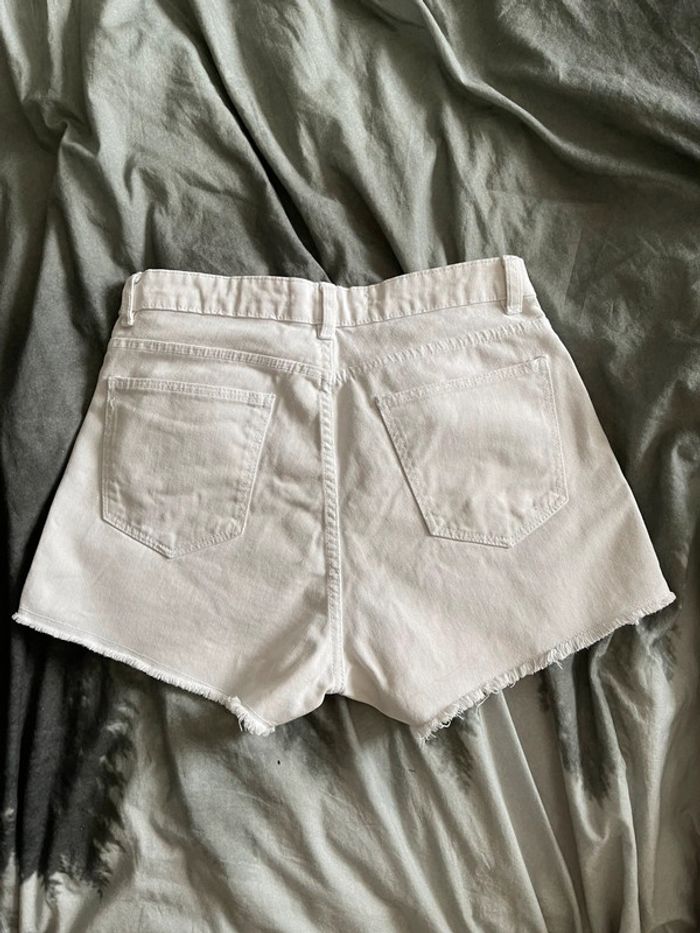 Short en denim blanc Calliope taille S en bon état - photo numéro 5