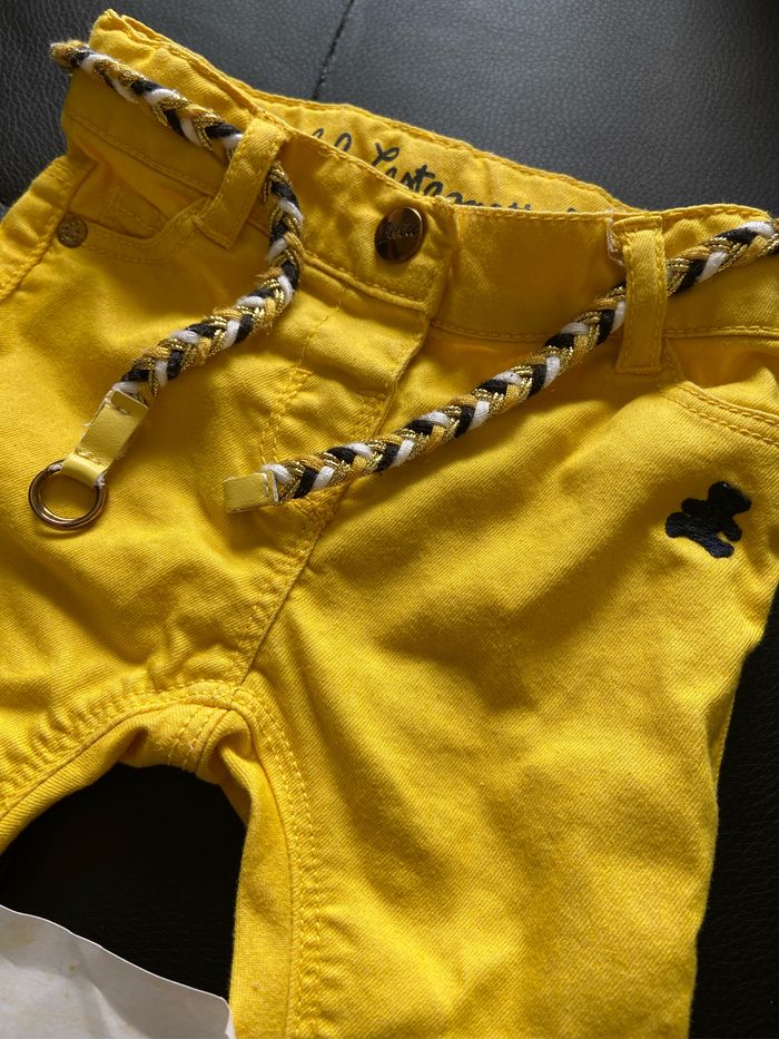 Magnifique pantalon jean jaune - photo numéro 2