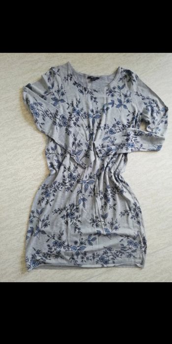 Robe pull Grise laine fine