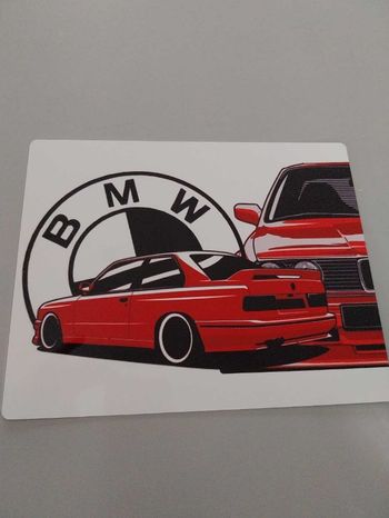 Plaque alu déco BMW 