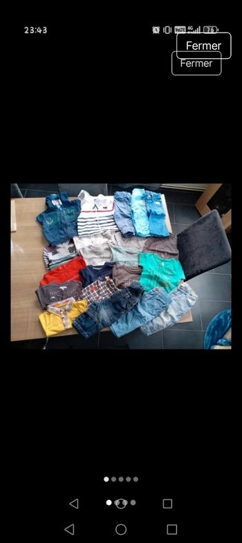 Lot vêtements 6 mois