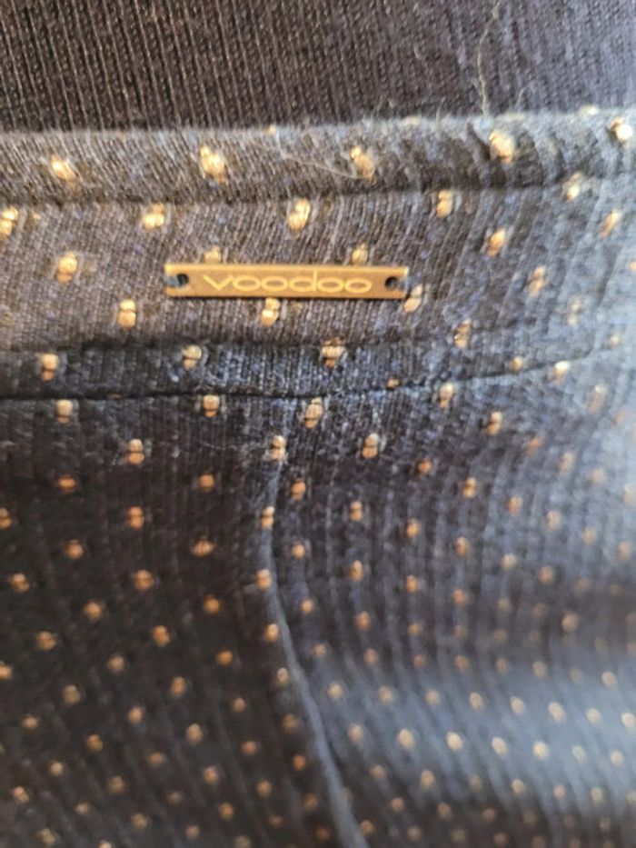 Jupe bleu marine et doré, doublé, chaude et élégante - photo numéro 2