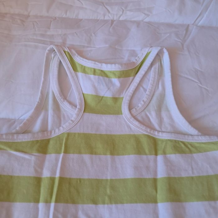 Débardeur blanc/vert anis - photo numéro 4