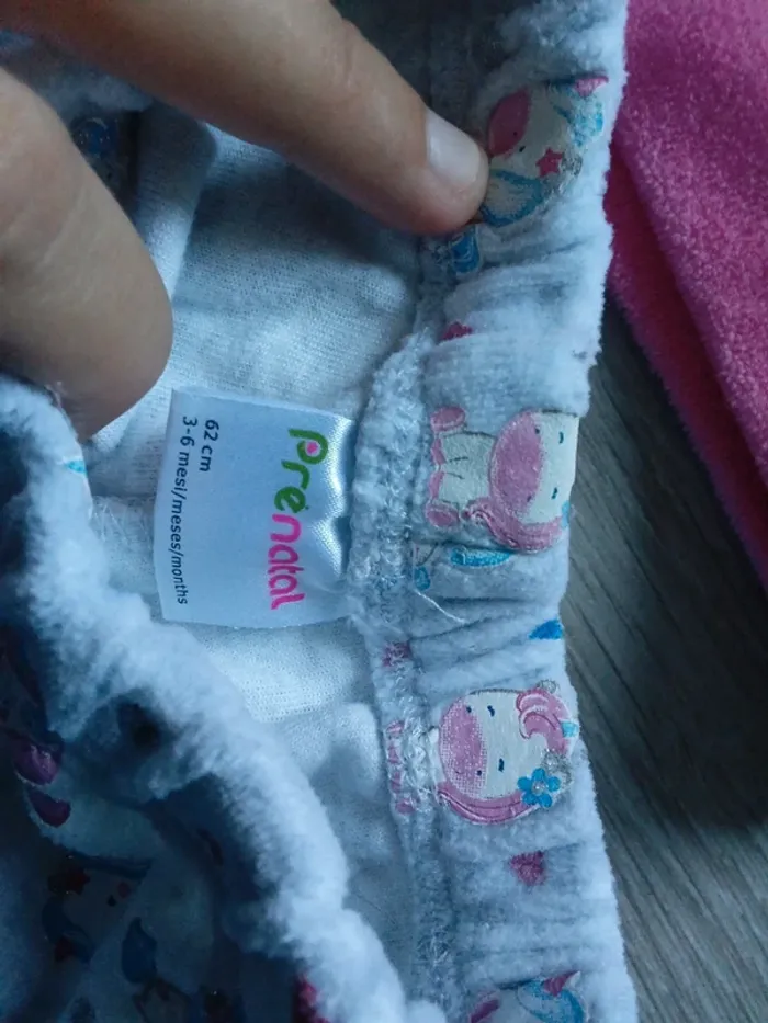 🌹pyjama 2 pièce prénatal 3-6 mois 62cm 🌹 - photo numéro 3
