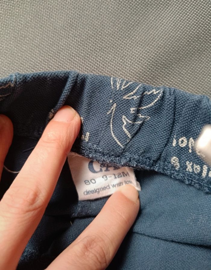 Short bleu motif palmiers - photo numéro 4