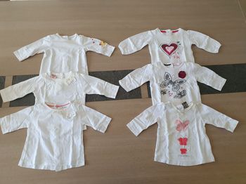Lot de tee shirt manches longues 3 mois