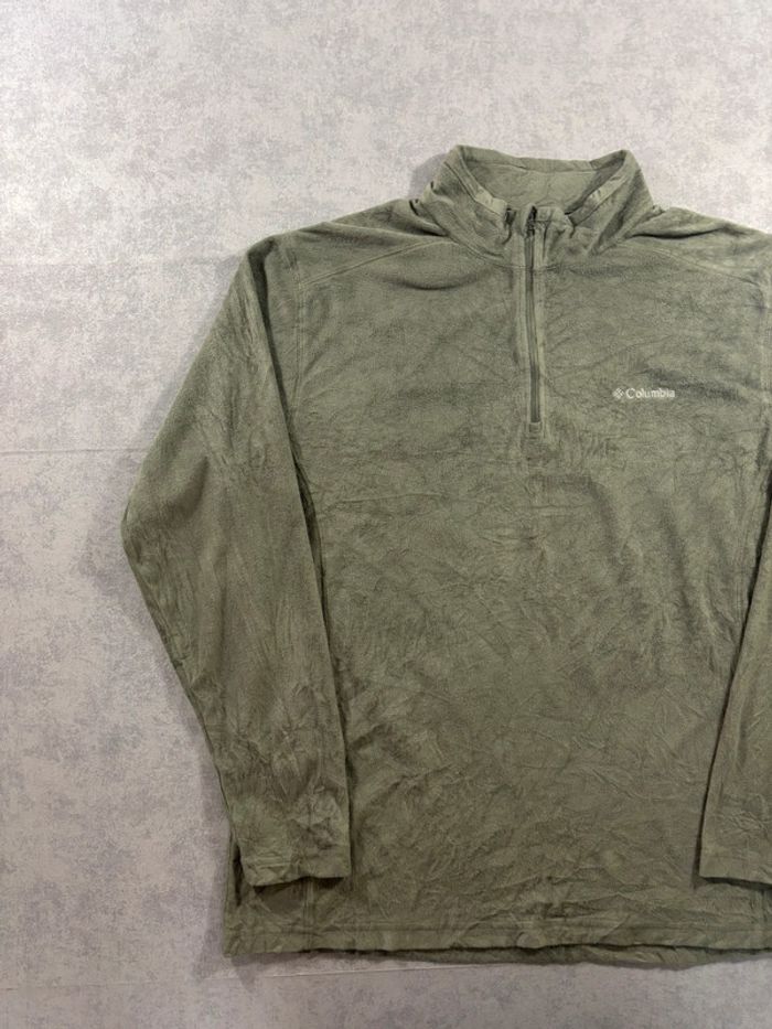 Polaire 1/4 Zip / Quarter zip Columbia Vert clair Taille XL - photo numéro 2