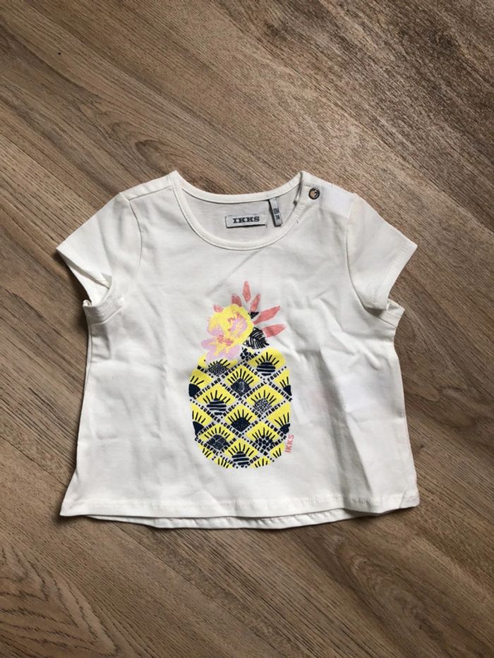 T-shirt ikks neuf 74cm 12m - photo numéro 5