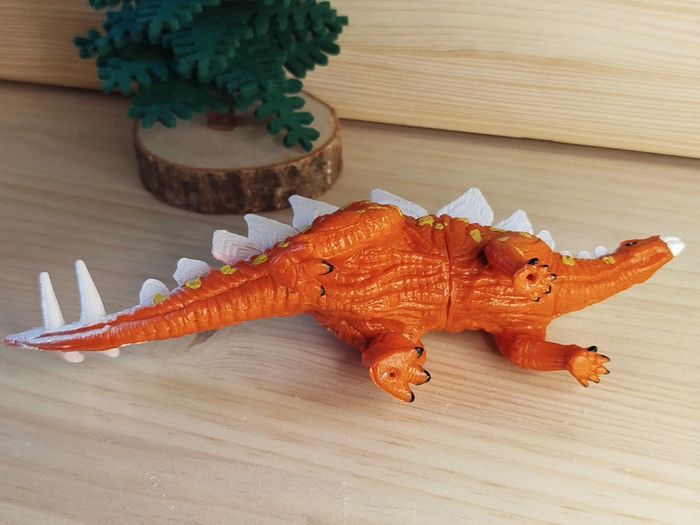 Figurine dinosaure orange Animal préhistorique - photo numéro 5