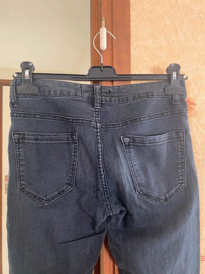 Jeans noir femme taille 36 très bon etat - photo numéro 5