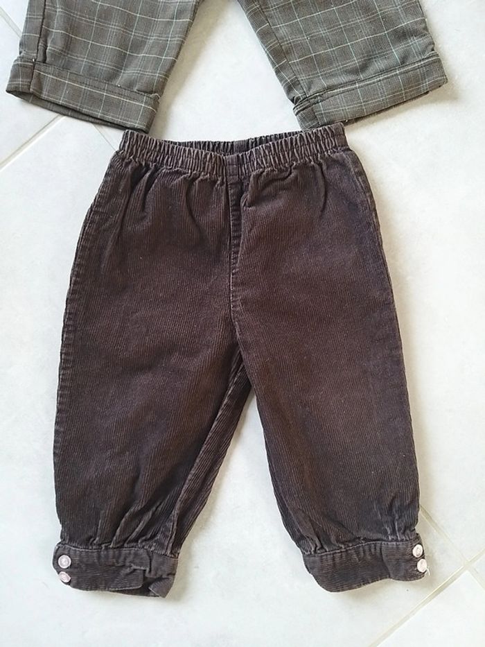Lot de 2 pantalons en 18 mois - photo numéro 2
