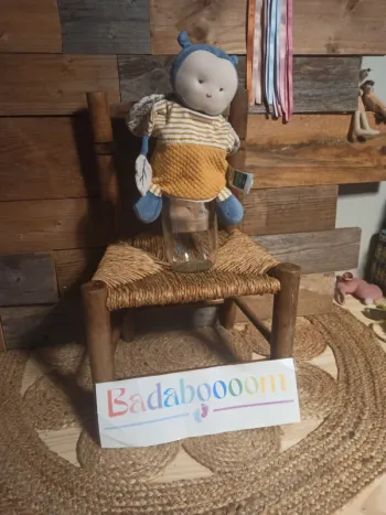 Doudou marionnette Pollen l abeille bio BE