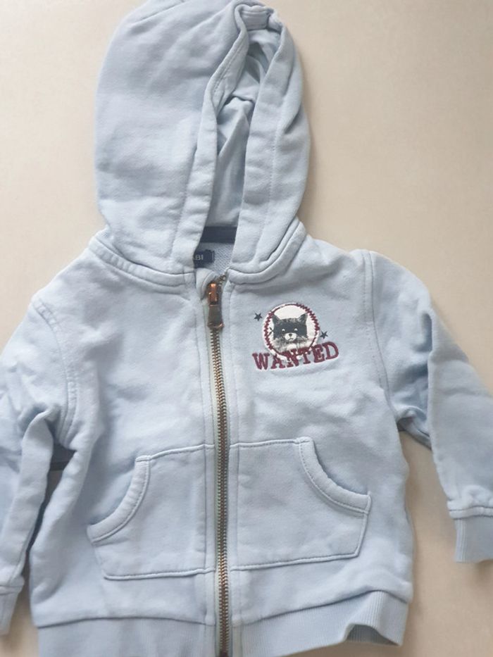 2 vestes gilet 12 mois bleu - photo numéro 2