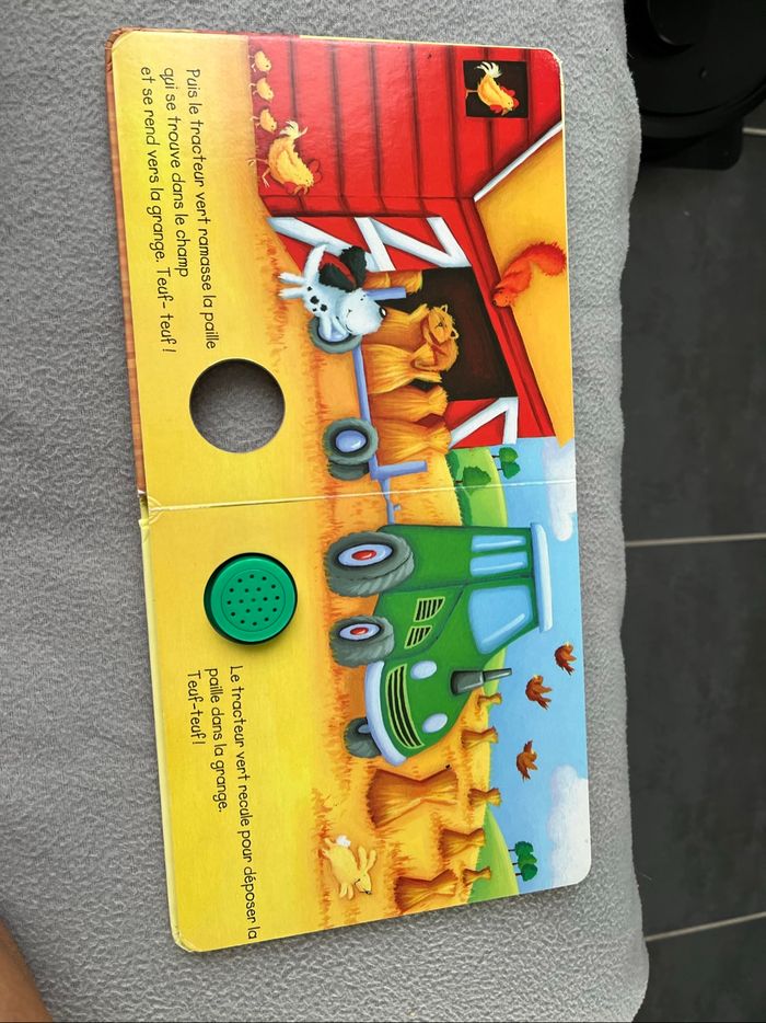 Livre le tracteur vert - photo numéro 3