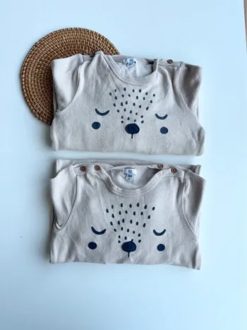 Lot 2 pyjamas sans pied