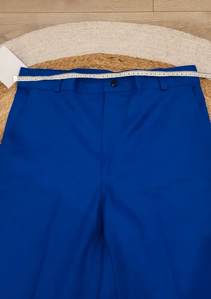 Pantalon bleu neuf avec étiquette Adolphe Lafont T42 - photo numéro 5
