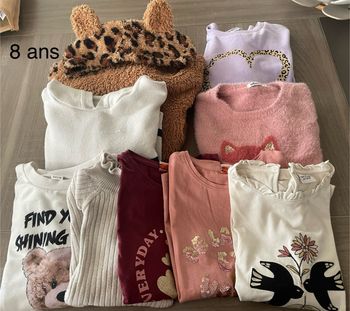 Pull et t shirt manche longue