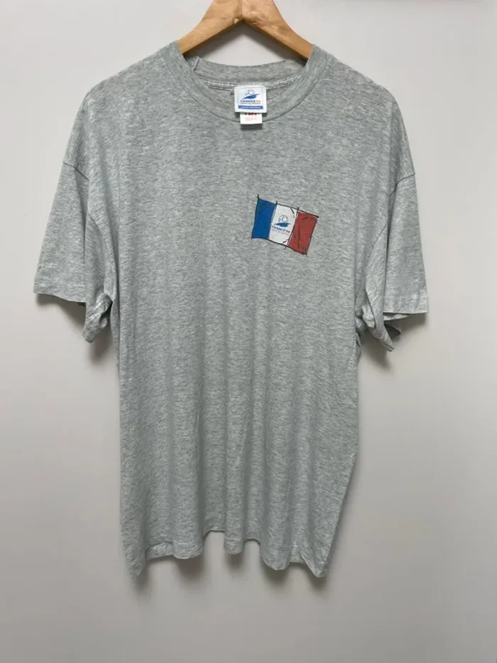 T-shirt vintage football France 98 Coupe du Monde 1998 taille XL fabriqué en Europe 🇪🇺 - photo numéro 2