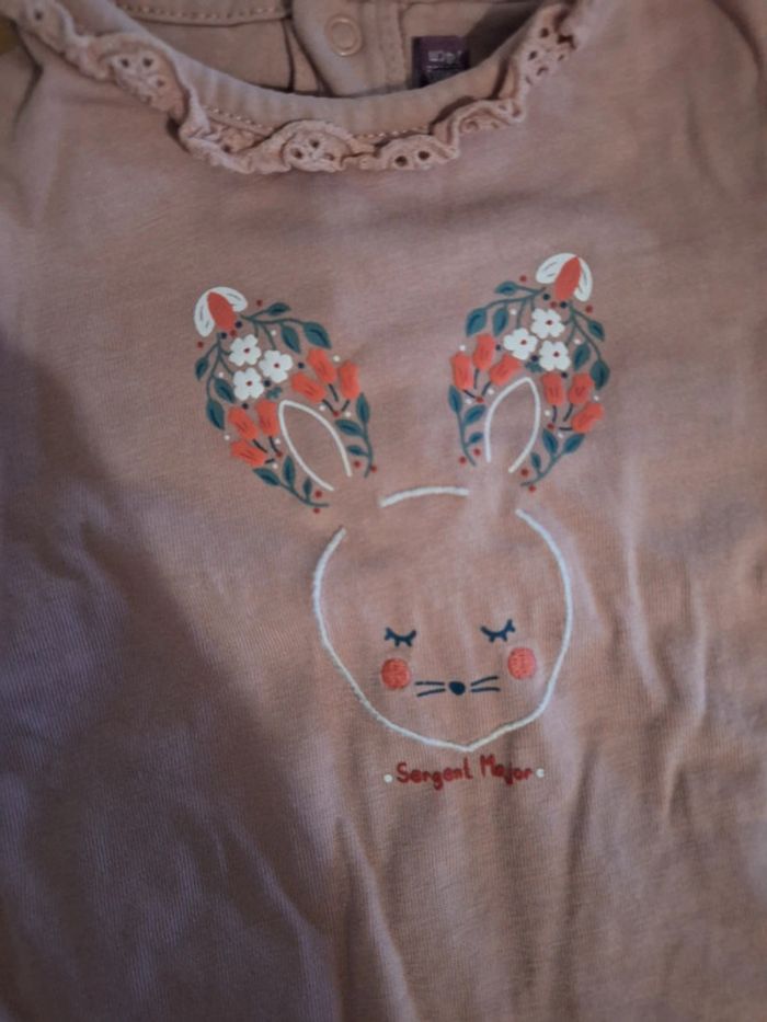 Bodies manches longues pour fille taille 12mois marque Sergent Major très bon état - photo numéro 3