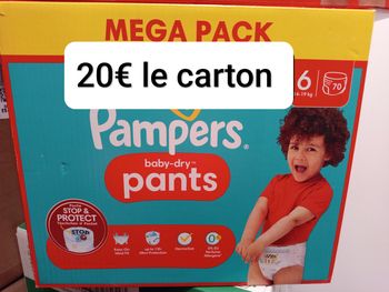 Pampers pants Taille 6
