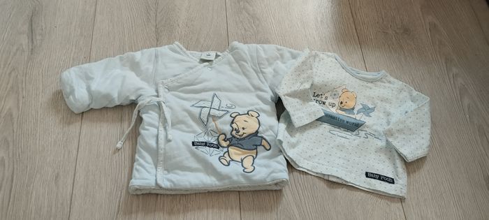 T-shirt ML+ gilet garçon 0/1 mois Disney Winnie