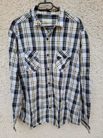 Chemise à carreaux vintage oversize baggy tendance chic