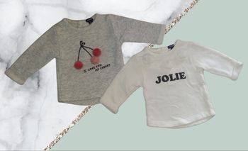 Lot de 2 pulls Kiabi 1 mois