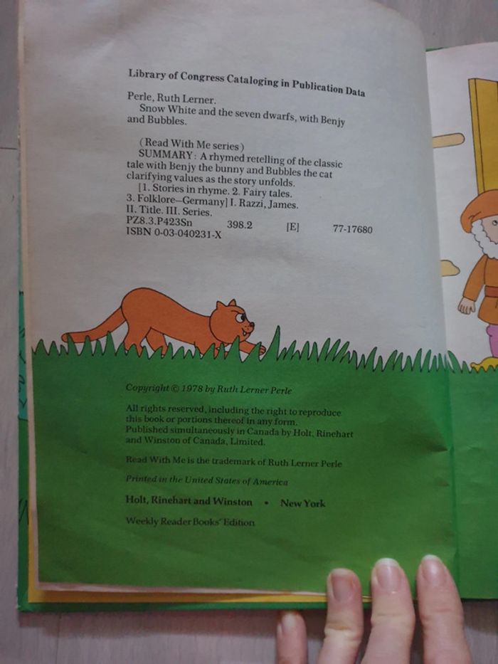 Sublime livre blanche neige 1978 anglais - photo numéro 3