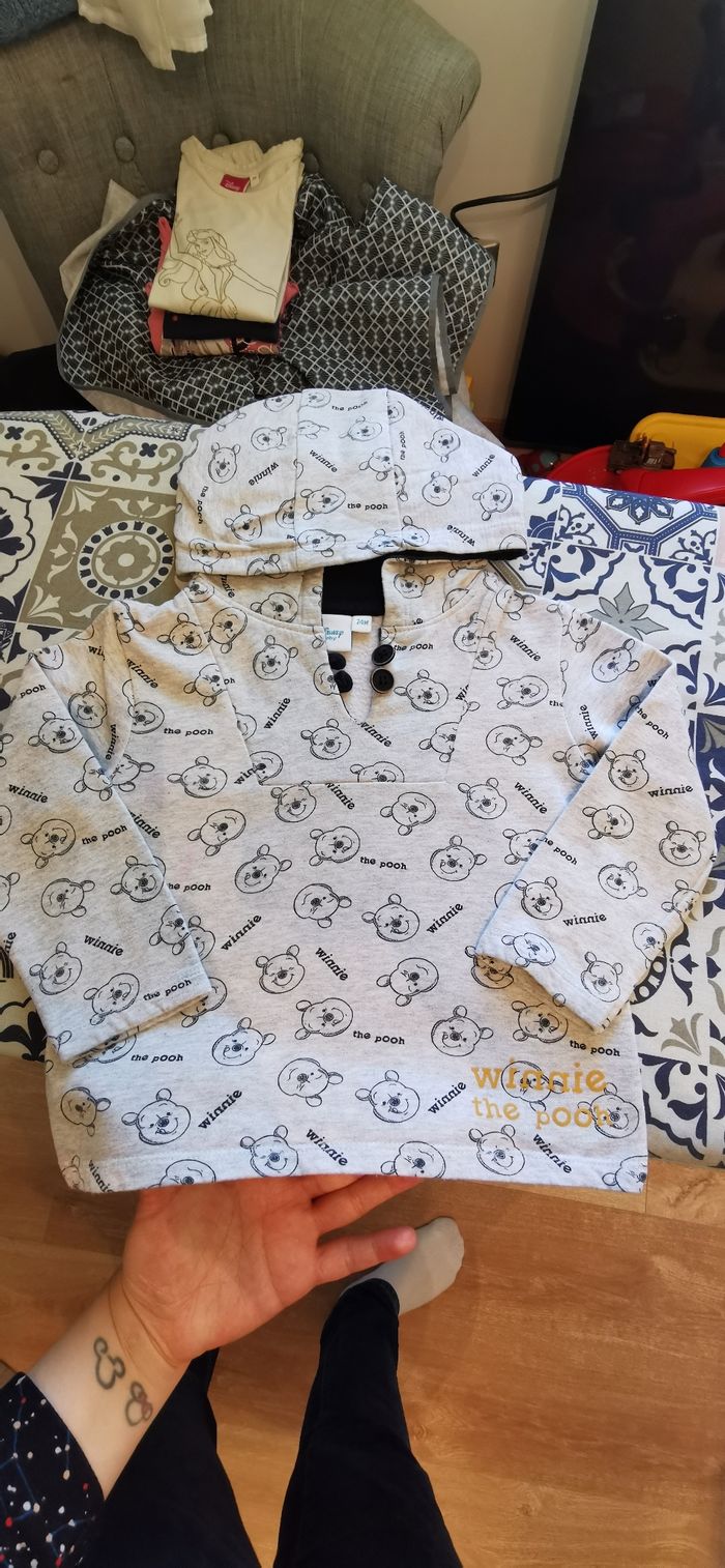 Sweat a capuche pull garçon 24 mois 86cm