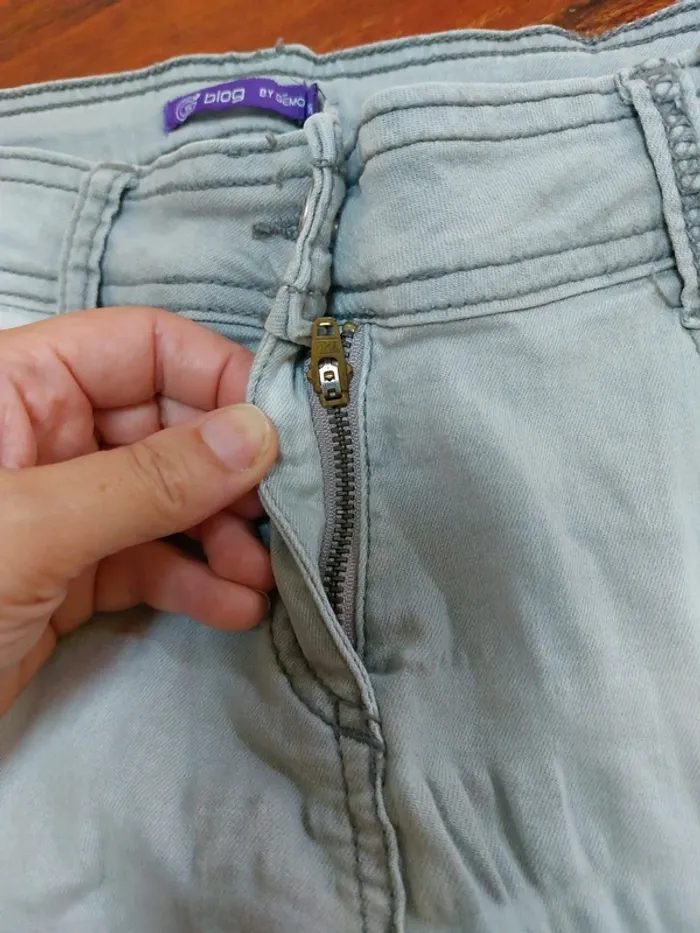 2 jeans taille haute - photo numéro 4