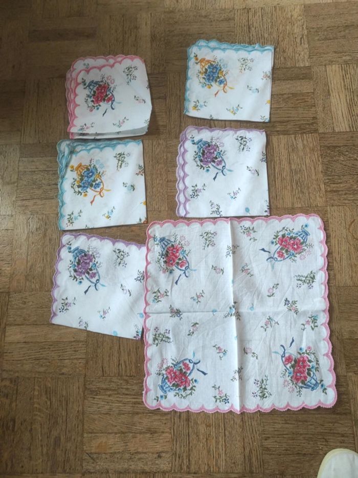 Lot 6 mouchoirs enfants