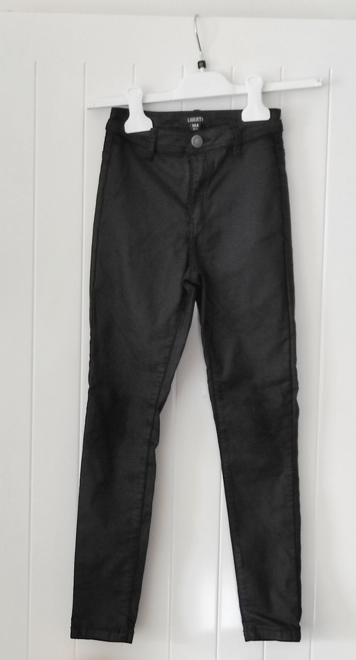 Pantalon skinny fille 9 ans – effet satiné - photo numéro 2