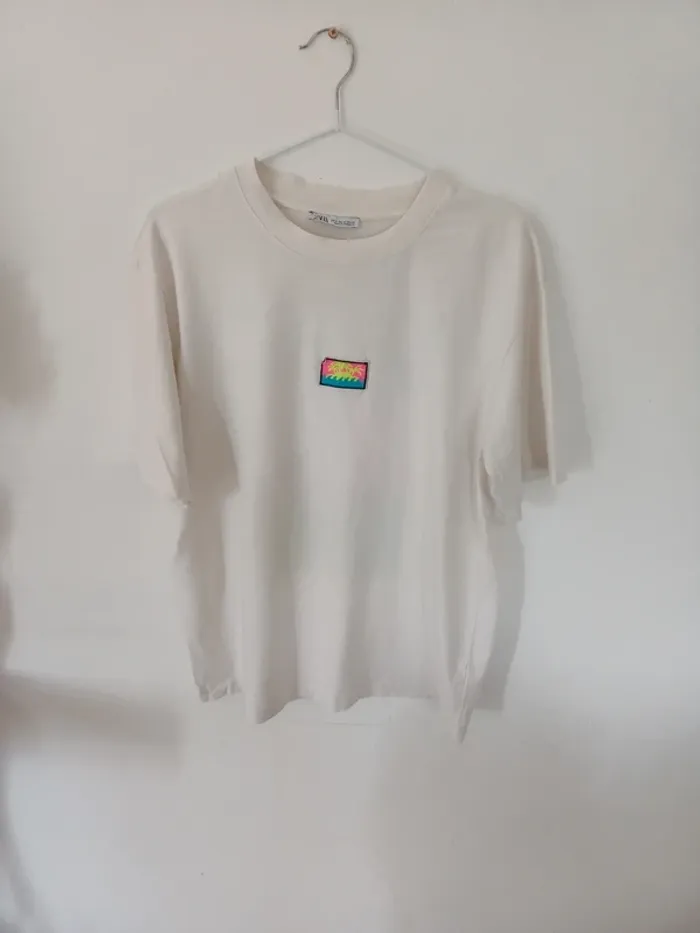 T- shirt blanc zara