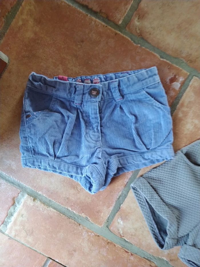 Lot de 2 shorts fille 3 ans - photo numéro 2