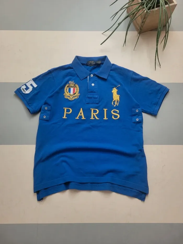 Polo ralph lauren chief keef paris bleu électrique S
