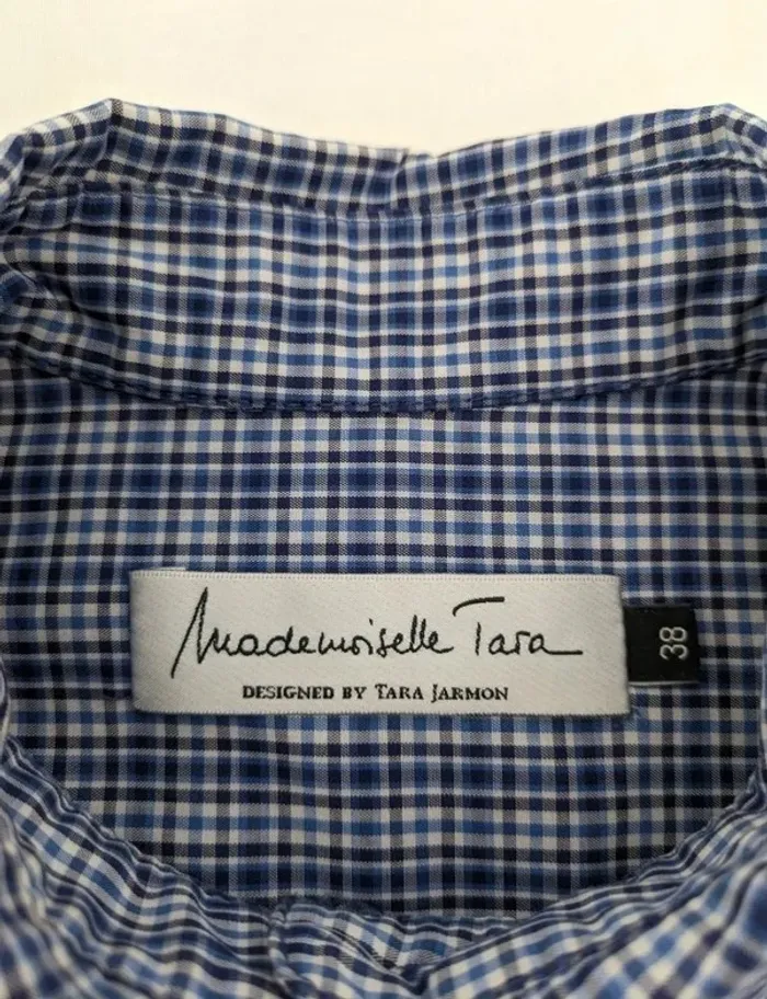 Chemisier à carreaux - Mademoiselle Tara by Tara Jarmon - taille 38 - photo numéro 5