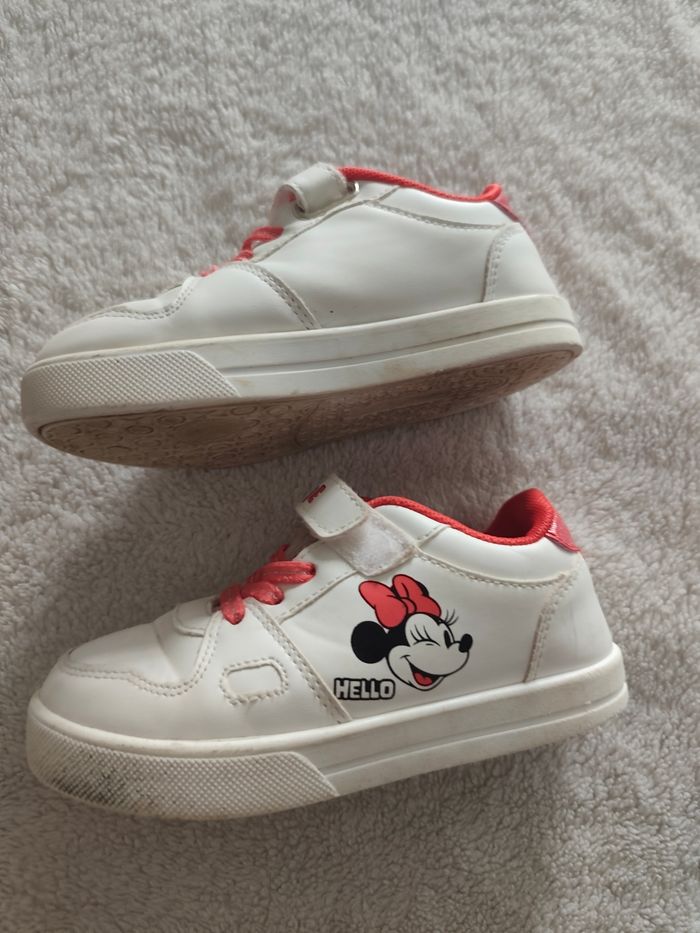 Baskets Minnie Mouse Disney blanches T29 ❤️ - photo numéro 4