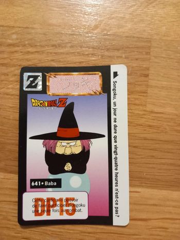 Carte Dragon Ball Z 641 Mystère