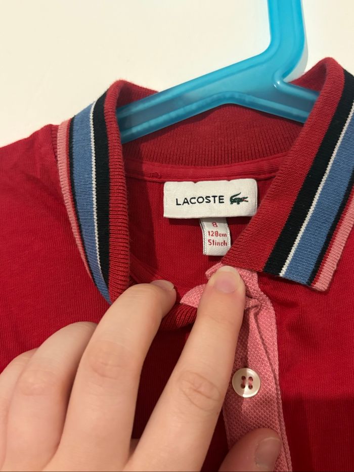polo Lacoste rouge - photo numéro 5