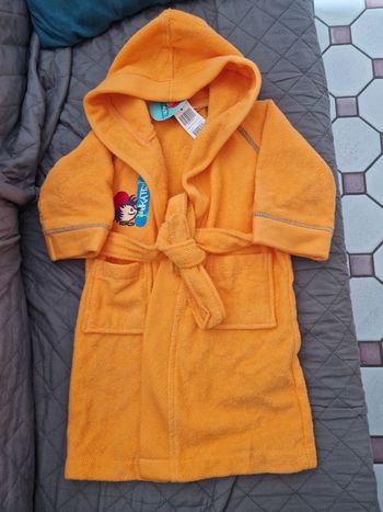 Peignoir 2 ans - carré blanc