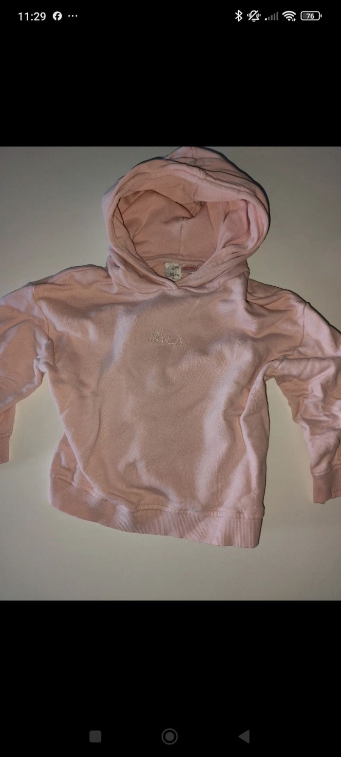Pull 4 5 ans Zara prénom Myla