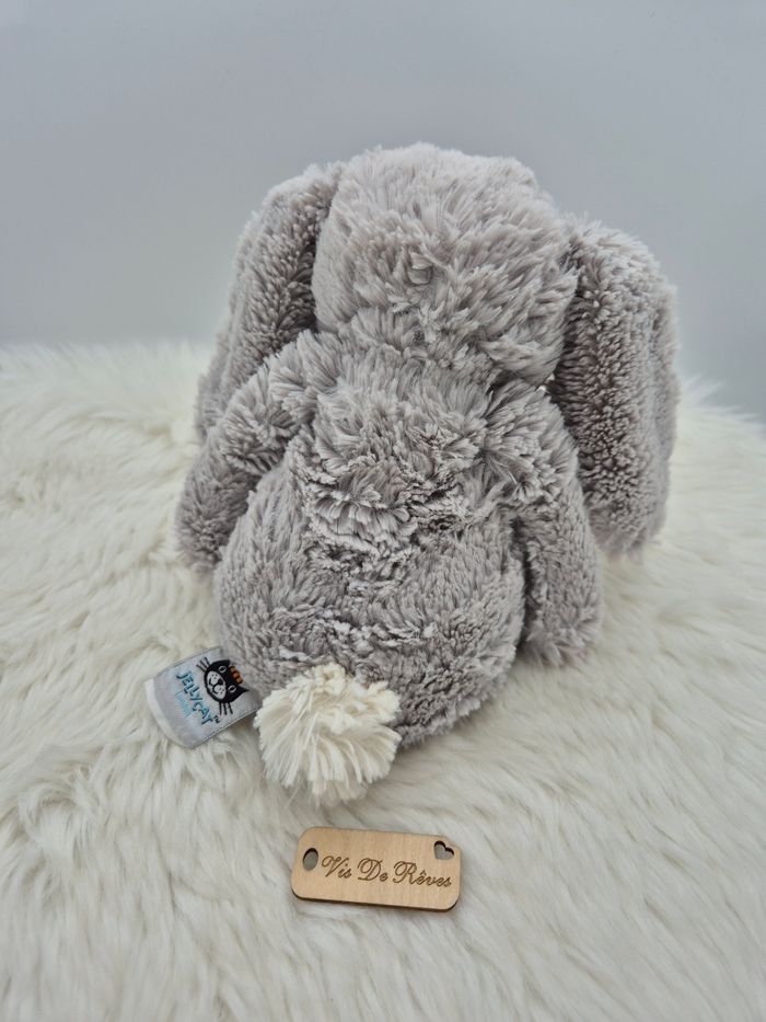 Doudou Lapin Bashful Jellycat Gris - photo numéro 2