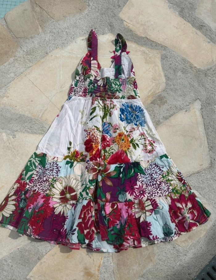 Robe Classic tricot fleurie taille s - photo numéro 2