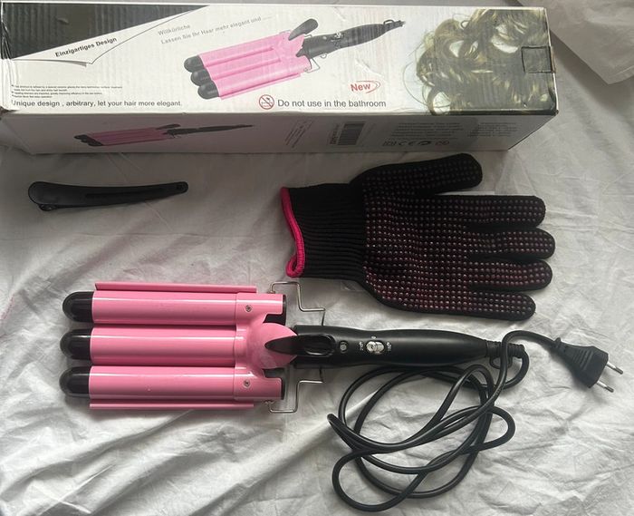 Fer à boucler-onduler pour cheveux tourmaline céramique