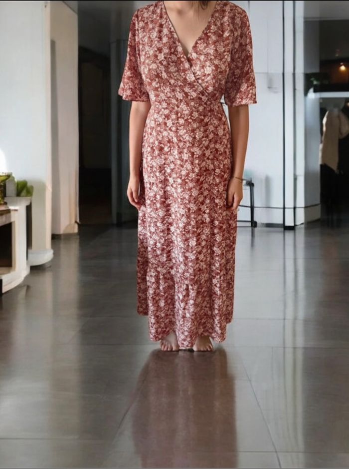Robe longue fleurie