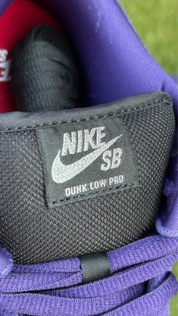Nike sb dunk low supreme 94 ink purple - photo numéro 7