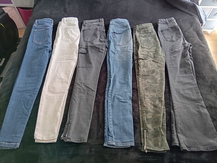 Lot de 8 pantalons et jeans taille 34/36 - photo numéro 2