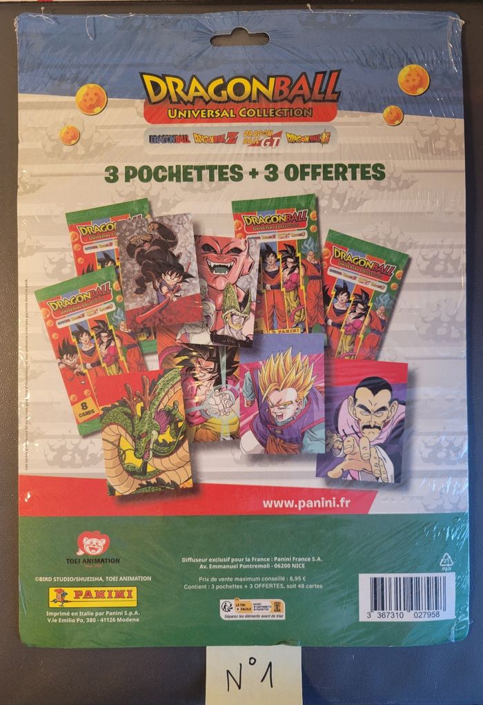 Dragon ball Z universal : Collection - Multipack 6 boosters Panini - photo numéro 2