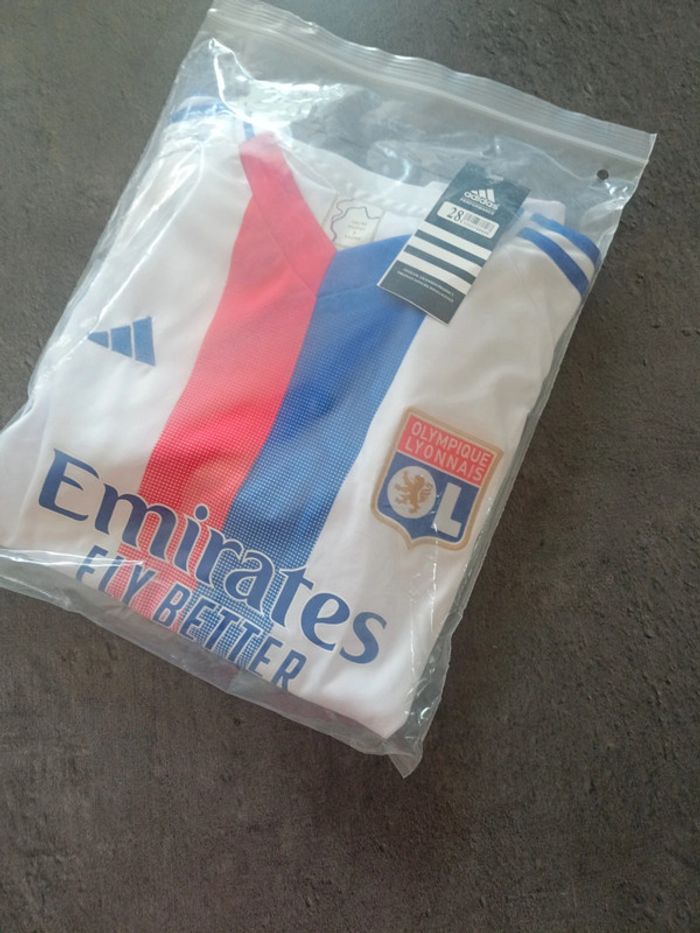 Tenue foot olympique lyonnais Lyon blanc. T.28 - photo numéro 4