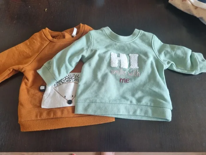 Lot 2 sweat bébé